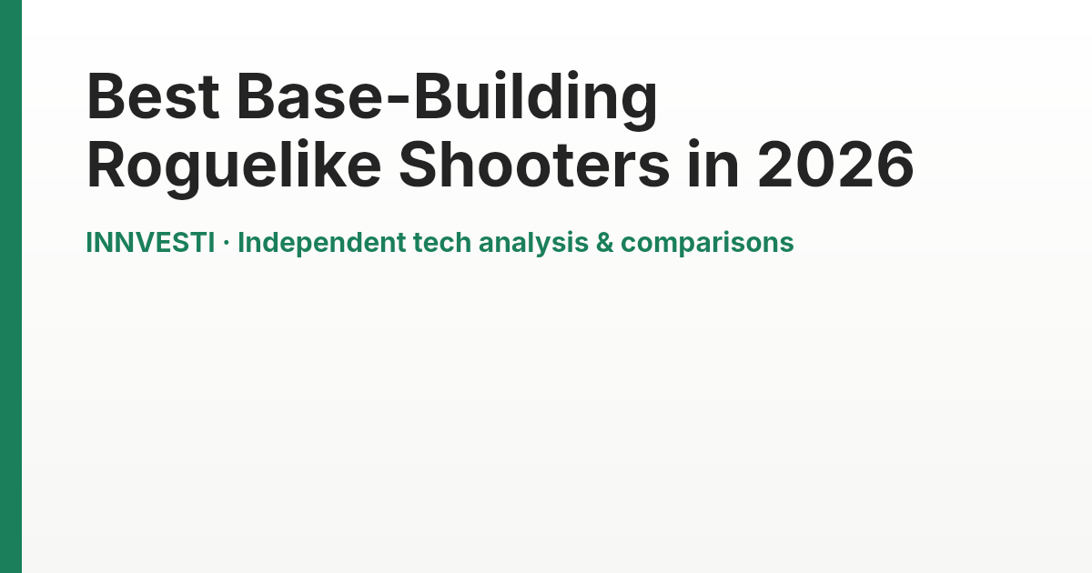 Rogue Base Design Best Base-Building Roguelike Shooters in 2026 | Innvesti